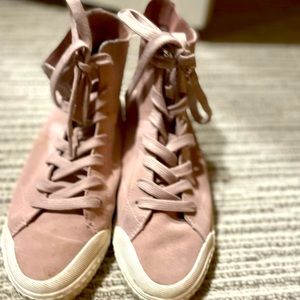 Women’s Tretorn Baby Pink Hightops